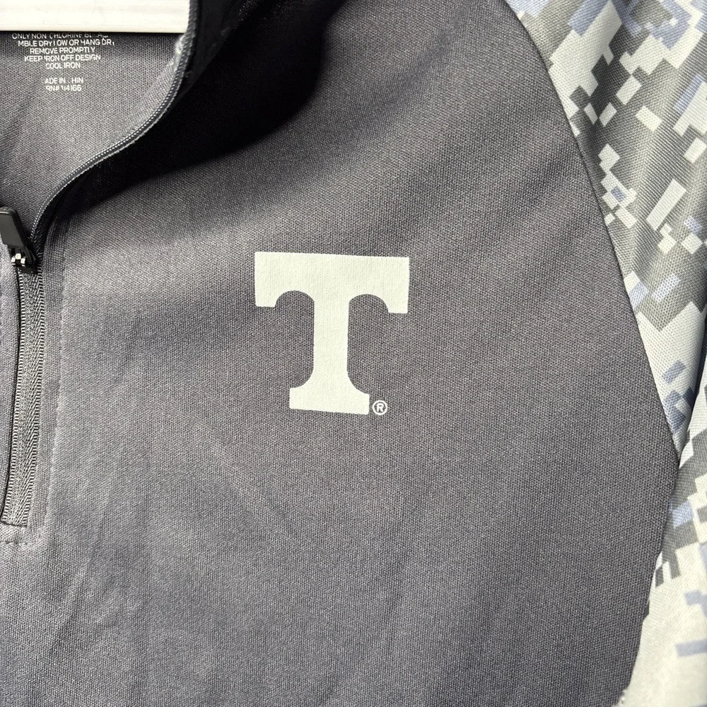 Tennessee Volunteers Women Colosseum OHT Gray Military Appreciation 1/4 Zip Larg